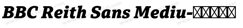 BBC Reith Sans Mediu字体转换